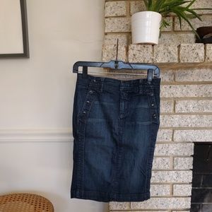 Anthropolgie soft denim pencil skirt